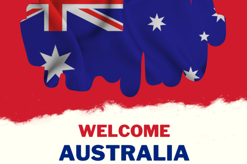 Red Happy Australia Day Amar Immigration